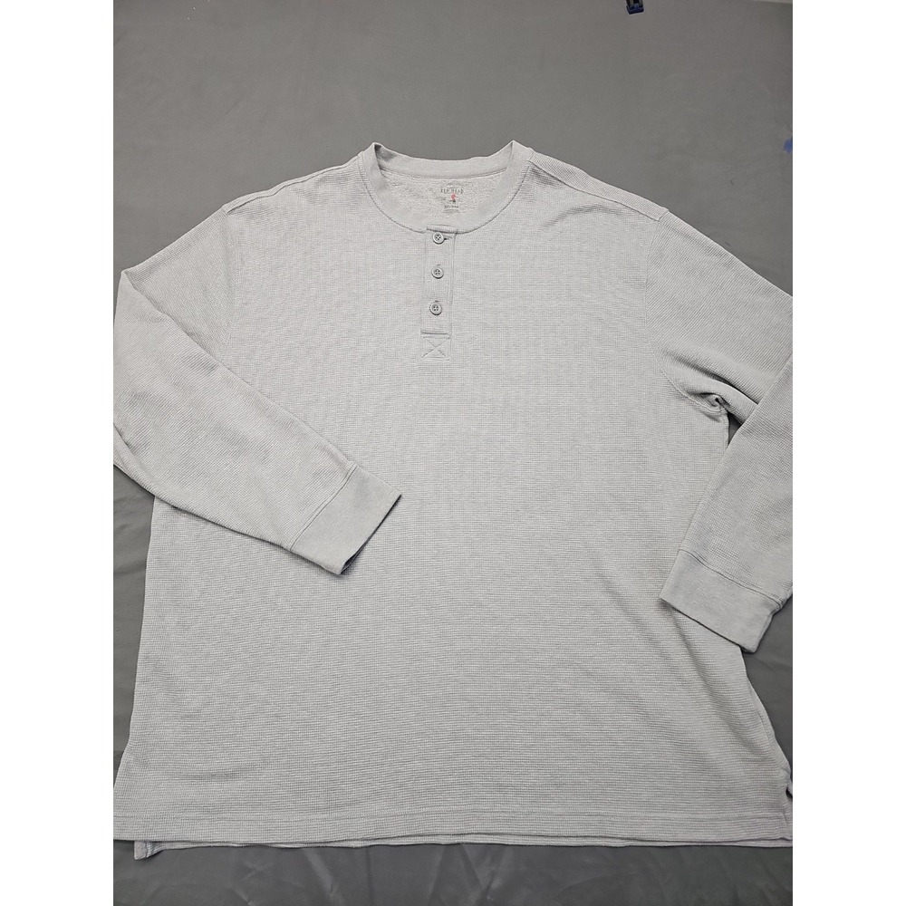 Red Head Brand Co Mens 3XL Thermal Waffle Knit Henley Shirt Pullover